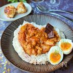 【鶏むね肉とビターチョコのほろ苦カレー】節約/バレンタインに