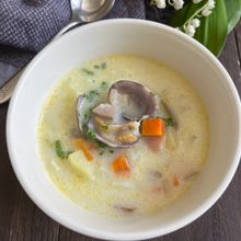味付けは白だし1本！かんたん和風クラムチャウダー