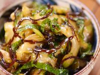 セロリの美味しい食べ方1位☆🤩☆セロリと大葉の塩昆布和え♪