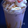【ハロウィンカラーラテ】の工程6