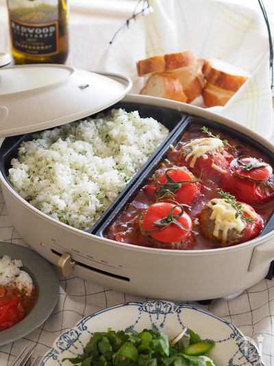 Bruno ごはんがすすむ肉詰めトマト パセリバターライス By むっちんぷりん レシピサイト Nadia ナディア プロの料理家のおいしいレシピ