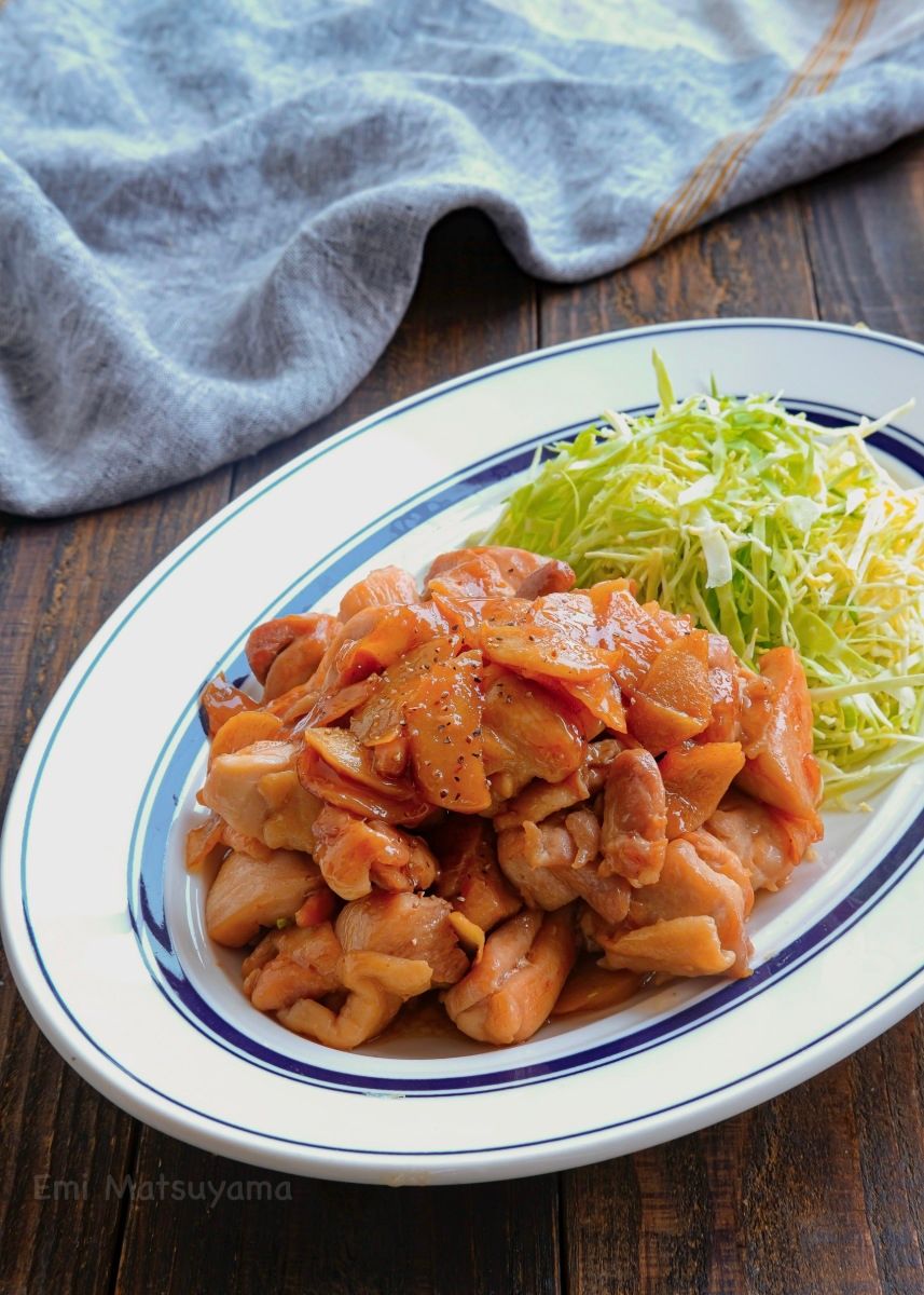 鶏肉の生姜炒め