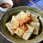 米粉で作るもっちりネギチヂミ