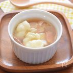 カリフラワーとベーコンのコンソメスープ　ほんわか温まる～♪