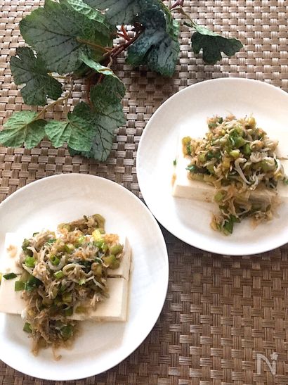 ごまの風味よし♡豆腐としらすのごまごまサラダ