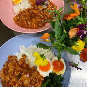 そら・ゆずの作ってみた!投稿(【とろたまオムハヤシ】ルウ不要♡胃袋を掴む愛情ごはん♬)