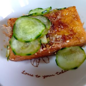 chachaの作ってみた!投稿(香ばし厚揚げときゅうりの【さっぱり和え】)