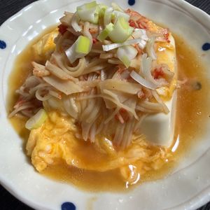 ゆっこの作ってみた!投稿(【天津飯風あんかけ冷奴】とろ〜り♡簡単満足な節約副菜!)