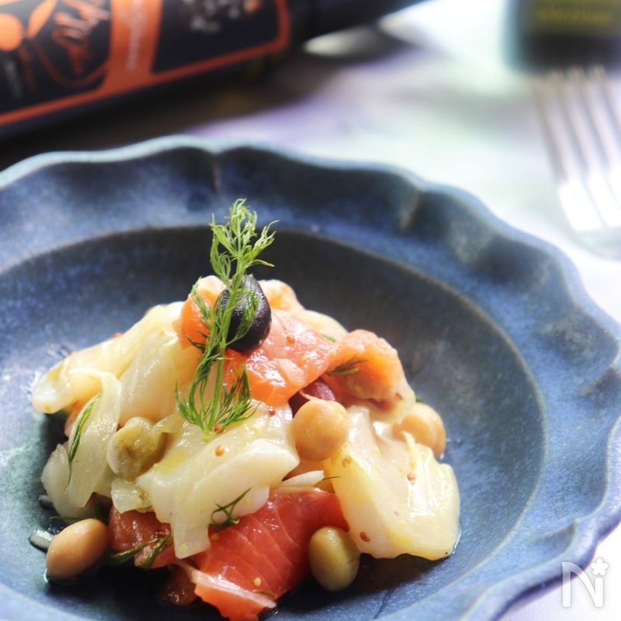 新玉ねぎとホタテとサーモンのマリネ by 富岡清美 レシピサイト Nadia ナディア プロの料理家の