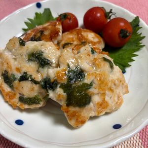 ゆっこの作ってみた!投稿(むね肉のしそチーズ丸め焼き【#冷凍#お弁当#糖質OFF】)