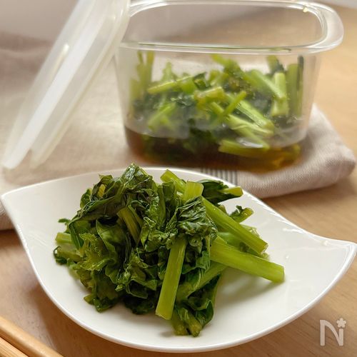 レンジでもう1品『冬菜のおひたし』作り置きにも！