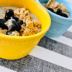 ちひろの作ってみた!投稿(きな粉牛乳プリン)