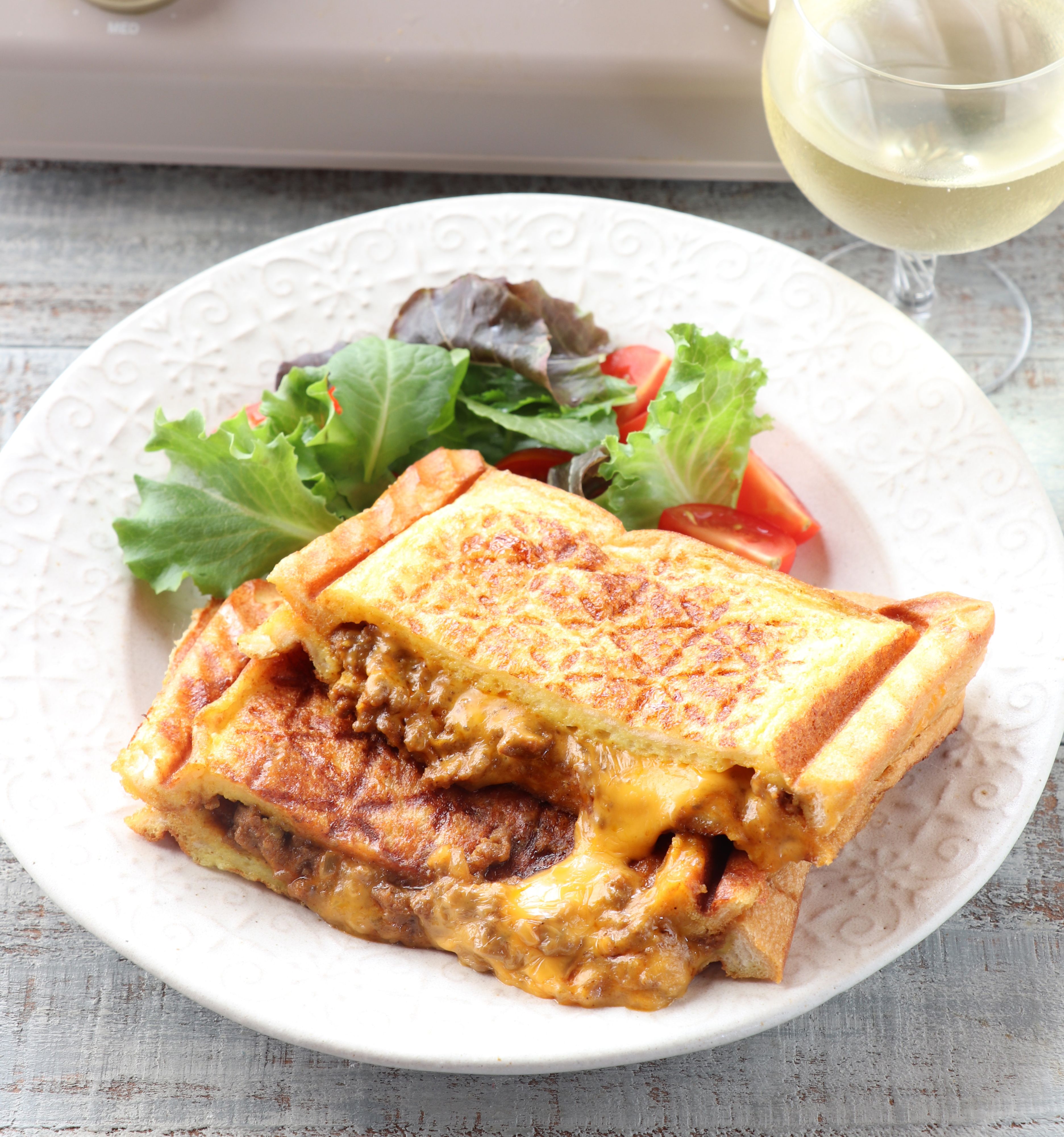 カレーフレンチトーストホットサンド☆ホットサンドメーカー | レシピ