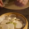 かぶと鮭の白だし蒸しの工程2