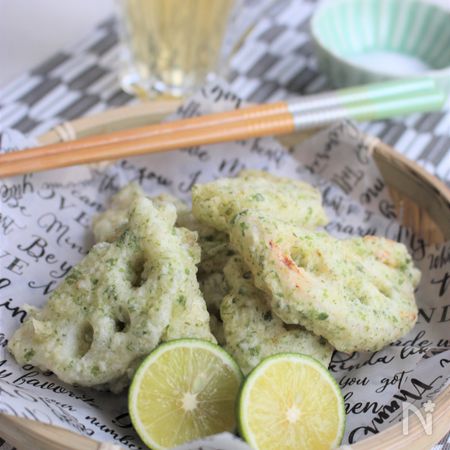 れんこんの天ぷら 青のり風味 By さっちん レシピサイト Nadia ナディア プロの料理家のおいしいレシピ