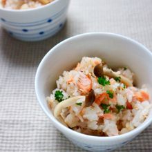 バターとごま油香る♬鮭の混ぜご飯