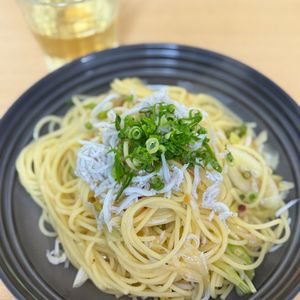 Tsuneaki Okadaの作ってみた!投稿(しらすとネギの柚子胡椒ペペロンチーノ)