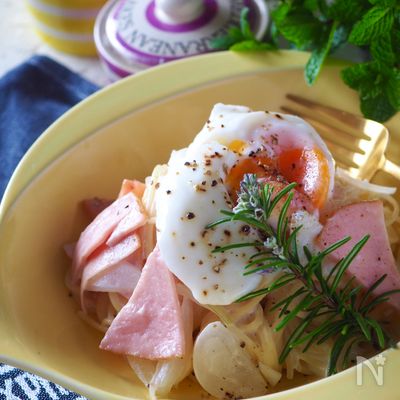 【別茹でなし*レンジだけ】牛乳で作る簡単カルボナーラ