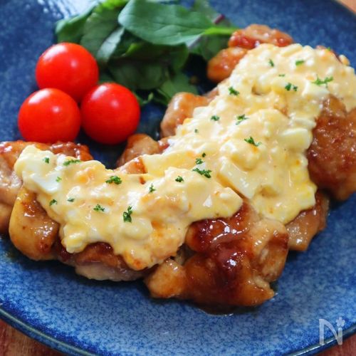 じゅわ〜っと染みる♡タルタル照り焼きチキン