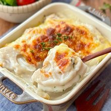 簡単だけどおいしい♡鶏肉とれんこんの和風グラタン