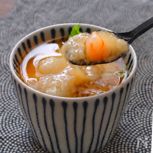 とろとろれんこん蒸し柑橘ぽんずあん