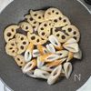 シャキうま♪【れんこんとちくわの甘辛照り煮】の工程3