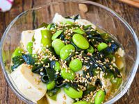 食材3つ！爆速完成【豆腐とわかめの旨だれサラダ】あと1品に♪