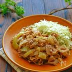 男子受け抜群！！豚こまのスタミナマヨ炒め