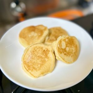 りりの作ってみた!投稿(シンプル米粉パンケーキ)
