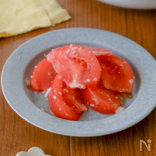【お助け副菜】トマトの柚子胡椒塩麹｜爽やかな刺激の時短副菜！