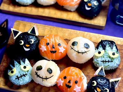 怖カワイイ♪【ハロウィン手まり寿司】 | レシピサイトNadia