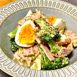 michuの作ってみた!投稿(ブロッコリーと卵のデリ風ごちそうサラダ)