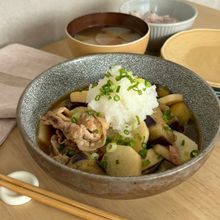 『和風おろし煮』豚バラと茄子と長芋の