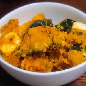 オレンジの作ってみた!投稿(皮ごと美味しい！デパ地下デリ風ハニマスかぼちゃサラダ)