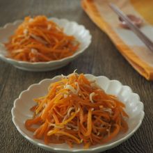 【レンジで簡単！】にんじんのしらすあえ