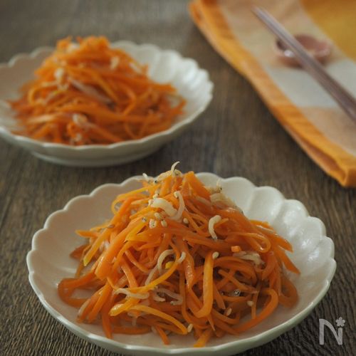 【レンジで簡単！】にんじんのしらすあえ
