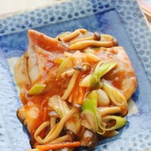 骨とり赤魚の甘酢あん炒め