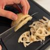 【豚蓮根照り焼き】材料2つでご飯止まらん！の下準備