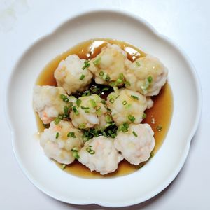 ふうかの作ってみた!投稿(ふわふわ♡エビ団子の和風あん)