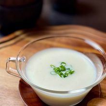 新じゃがいも白だしで作る♪【和風ビシソワーズ】