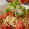 つるんと爽快！10分で完成！『トマツナおろし冷製パスタ』の工程4