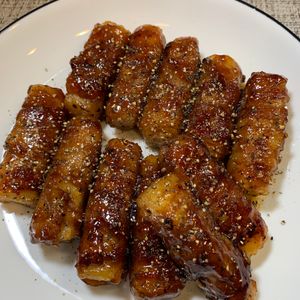 楽ラク手抜キッチン🐶🐾の作ってみた!投稿(スタミナ甘辛ダレが絡む《大根の肉巻き》)