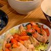 funinmans_mesiの作ってみた!投稿(レンジで♪キャベツと蒸し鶏の紫蘇トマトだれ)