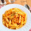 腸活美肌!かぼちゃとトマトのポタージュパスタ