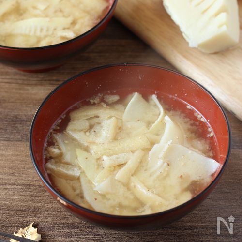 春の定番【たけのこのごま味噌汁】大好きな春の味♪