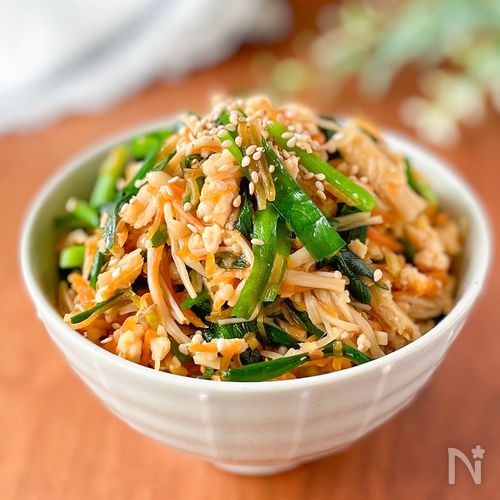 油は使わない、重ねて蒸すだけ【ヘルシー鶏そぼろ丼】