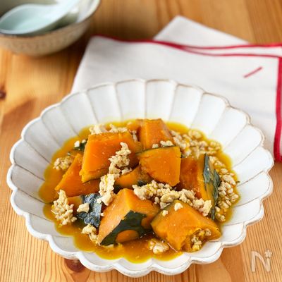 かぼちゃのそぼろ煮