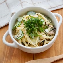 旨味爆発！塩昆布ツナの和風サラスパ