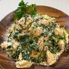 楽ラク手抜キッチン🐶🐾の作ってみた!投稿(フライパン1つで♩鶏肉とほうれん草のクリームパスタ)