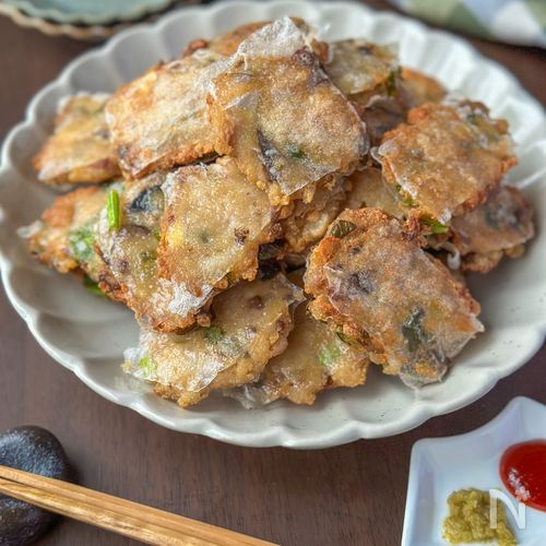 【ライスペーパーのパリパリ鯖焼き】節約/かさまし